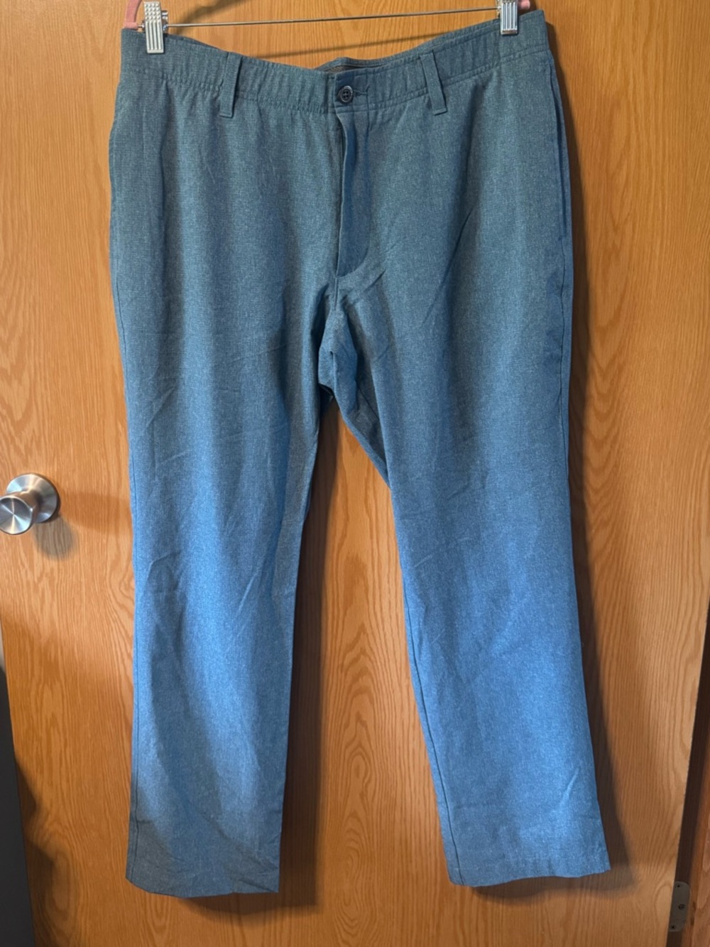 Under Armour Men's Blue Casual Pants - Classic Straight Fit